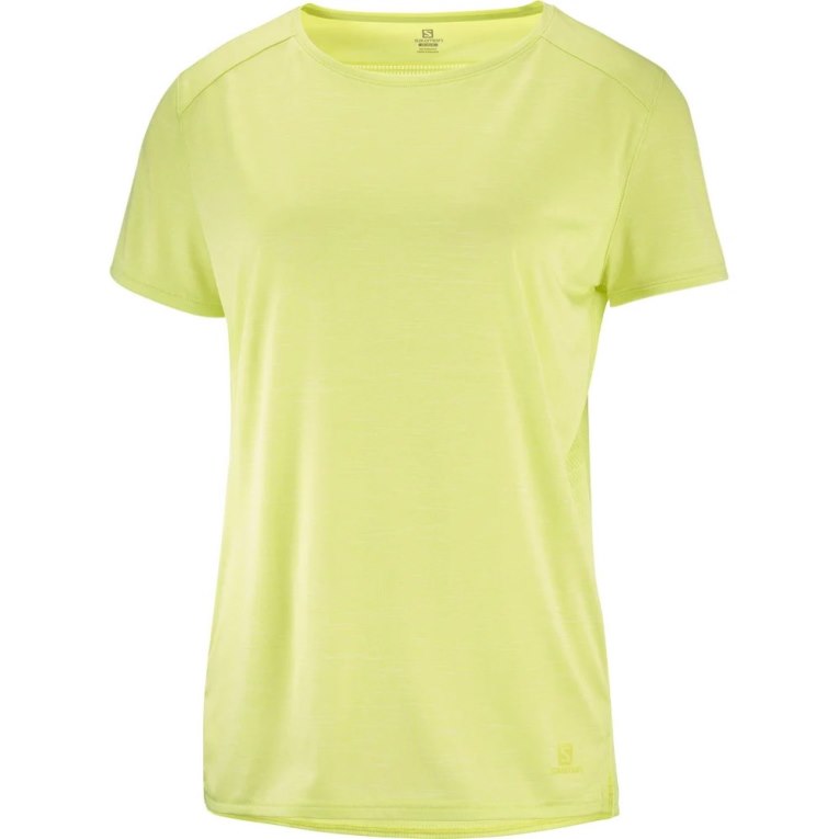 Lemon Salomon Outline Summer Short Sleeve Women's T-Shirts | IE QY3612